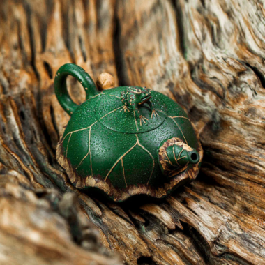 Full Handmade Yixing Zisha Teapot [Lu Yi Angran] (Douqing Sha – 300ml)