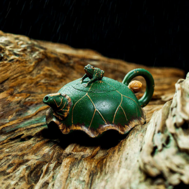 Full Handmade Yixing Zisha Teapot [Lu Yi Angran] (Douqing Sha – 300ml)