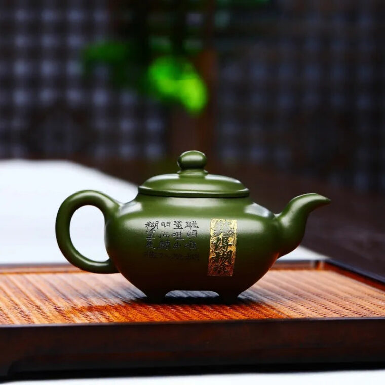 Full Handmade Yixing Zisha Teapot [Nande Hutu] (Douqing Sha – 200ml)