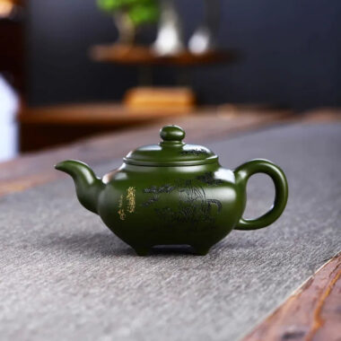 Full Handmade Yixing Zisha Teapot [Nande Hutu] (Douqing Sha – 200ml)