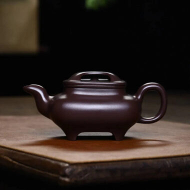Full Handmade Yixing Zisha Teapot [Niu Gai Chuan Lu Pot] (Lao Zi Ni – 380ml)