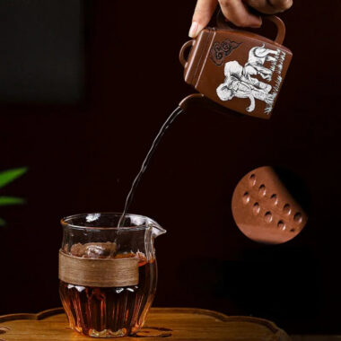 Full Handmade Yixing Zisha Teapot [Peace] (Ge Zi Ni – 130ml)