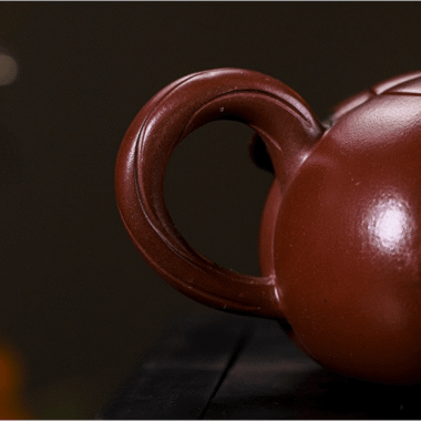 Full Handmade Yixing Zisha Teapot [Pumpkin] (Zi Ni – 380ml)