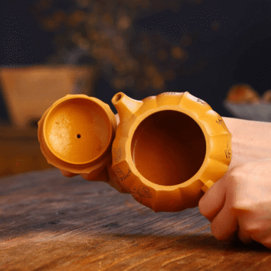 Full Handmade Yixing Zisha Teapot [Rose Xishi] (Xiehuang Duan – 245ml)