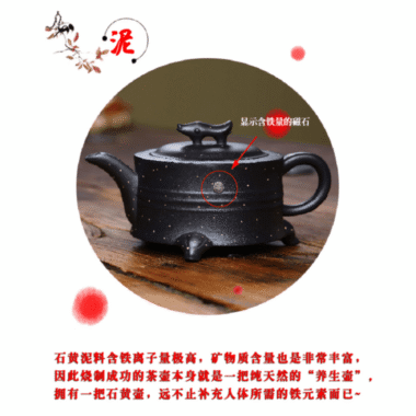Full Handmade Yixing Zisha Teapot [San Zu Lu Ding] (Shi Huang – 220ml)