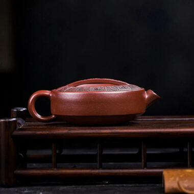Full Handmade Yixing Zisha Teapot [Shang Shan Ruo Shui] (Di Cao Qing – 160ml)