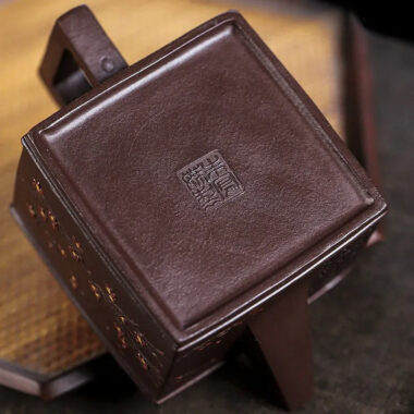 Full Handmade Yixing Zisha Teapot [Sifang Pin Xiang] (Di Cao Qing – 350ml)