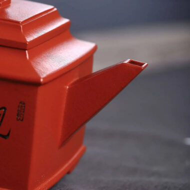 Full Handmade Yixing Zisha Teapot [Sifang Pot] (Zhu Ni – 240ml)