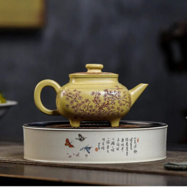 Full Handmade Yixing Zisha Teapot [Song Yun Cha Xiang] (Bensan Lu Ni – 400ml)