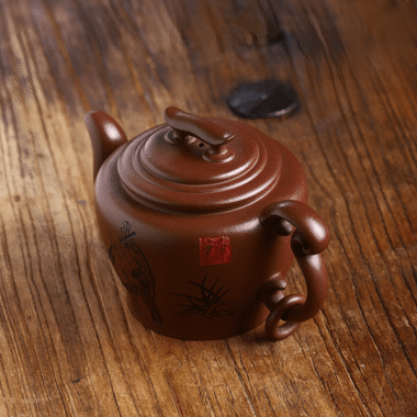 Full Handmade Yixing Zisha Teapot [Wengu Zhixin] (Di Cao Qing – 460ml)