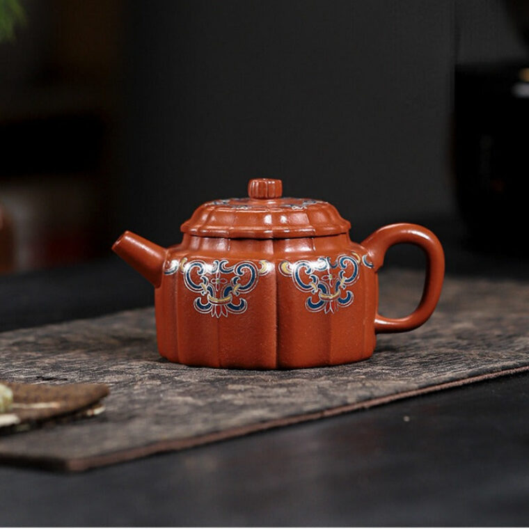 Full Handmade Yixing Zisha Teapot [Wucai De Zhong] (Xiao Meiyao Zhu Ni – 150ml)
