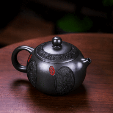 Full Handmade Yixing Zisha Teapot [Xiang Yun Xishi] (Shenjing Mo Lu Ni – 430ml)