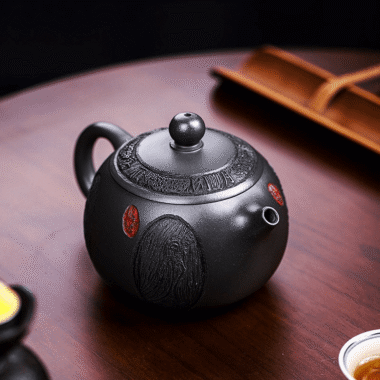 Full Handmade Yixing Zisha Teapot [Xiang Yun Xishi] (Shenjing Mo Lu Ni – 430ml)