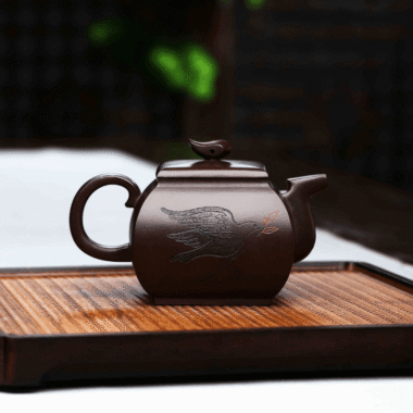 Full Handmade Yixing Zisha Teapot [Xiangwang Heping] (Zi Jia Ni – 290ml)