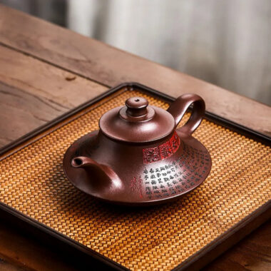 Full Handmade Yixing Zisha Teapot [Xiannu San Hua] (Shi Hong – 360ml)