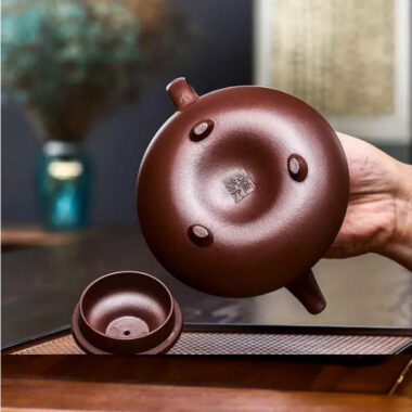 Full Handmade Yixing Zisha Teapot [Xiannu San Hua] (Shi Hong – 360ml)