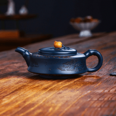 Full Handmade Yixing Zisha Teapot [Xiantao] (Tian Qing Ni – 350ml)