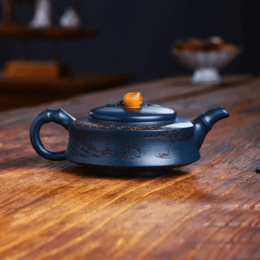 Full Handmade Yixing Zisha Teapot [Xiantao] (Tian Qing Ni – 350ml)