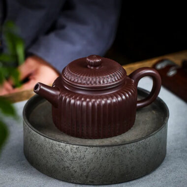 Full Handmade Yixing Zisha Teapot [Xin Jing De Zhong] (Zi Jia Ni – 350ml)