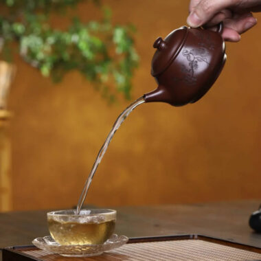 Full Handmade Yixing Zisha Teapot [Xin Pan Pot] (Zi Ni – 200ml)