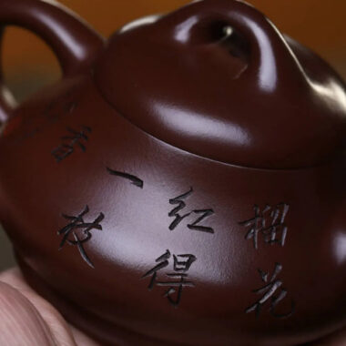 Full Handmade Yixing Zisha Teapot [Xin Piao Pot] (Zi Ni – 190ml)