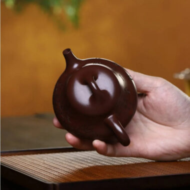 Full Handmade Yixing Zisha Teapot [Xin Piao Pot] (Zi Ni – 190ml)