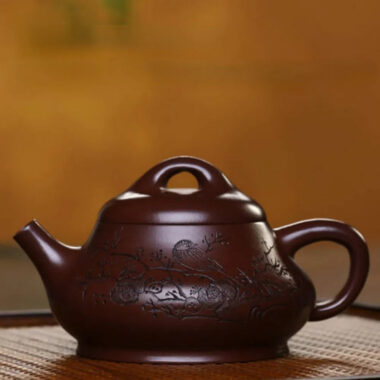 Full Handmade Yixing Zisha Teapot [Xin Piao Pot] (Zi Ni – 190ml)