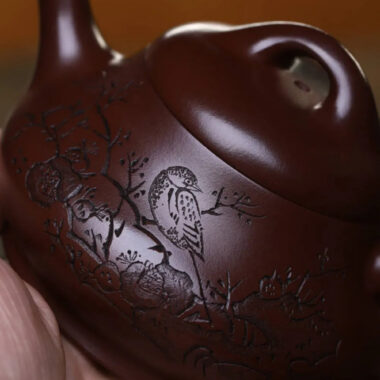 Full Handmade Yixing Zisha Teapot [Xin Piao Pot] (Zi Ni – 190ml)