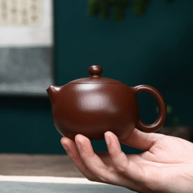 Full Handmade Yixing Zisha Teapot [Xishi Pot] (Lao Zi Ni – 260ml)