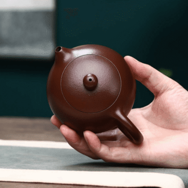 Full Handmade Yixing Zisha Teapot [Xishi Pot] (Lao Zi Ni – 260ml)