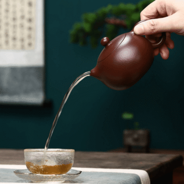 Full Handmade Yixing Zisha Teapot [Xishi Pot] (Lao Zi Ni – 260ml)