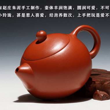 Full Handmade Yixing Zisha Teapot [Xishi Pot] (Zhu Ni – 260ml)