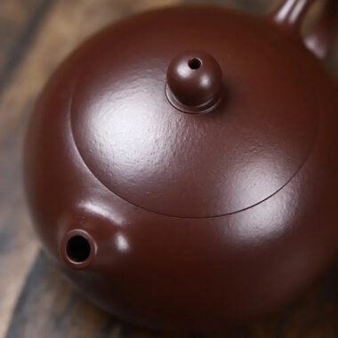Full Handmade Yixing Zisha Teapot [Xishi Pot] (Zi Zhu Ni – 120/200ml)