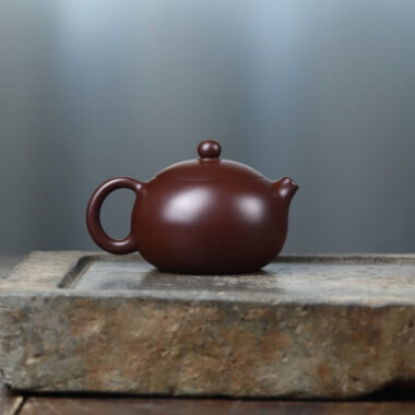 Full Handmade Yixing Zisha Teapot [Xishi Pot] (Zi Zhu Ni – 120/200ml)