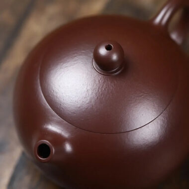 Full Handmade Yixing Zisha Teapot [Xishi Pot] (Zi Zhu Ni – 120/200ml)
