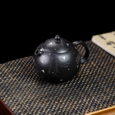 Full Handmade Yixing Zisha Teapot [Xixin Xishi] (Hei Luolan – 220ml)