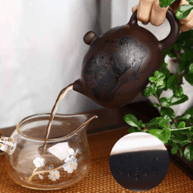 Full Handmade Yixing Zisha Teapot [Ya Shi Liu Xiang] (Zi Jia Ni – 300ml)