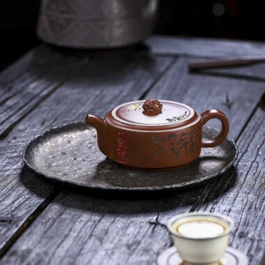 Full Handmade Yixing Zisha Teapot [Yiqie You Wei] (Zi Ni – 250ml)