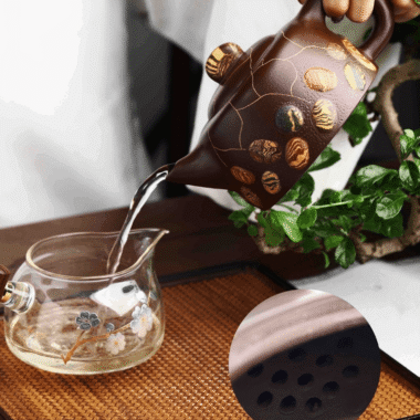 Full Handmade Yixing Zisha Teapot [Yuhua Stone] (Lao Zi Ni – 380ml)