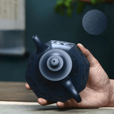 Full Handmade Yixing Zisha Teapot [Yun Lu Zhi Chun] (Tian Qing Ni – 260ml)