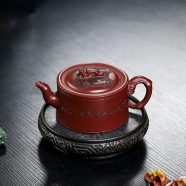 Full Handmade Yixing Zisha Teapot [Zhu Bao Ping An] (Long Xue Sha – 200ml)