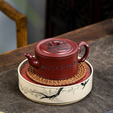 Full Handmade Yixing Zisha Teapot [Zhu Bao Ping An] (Long Xue Sha – 200ml)