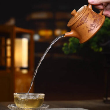 Full Handmade Yixing Zisha Teapot [Zhu Chu Pot] (Wucai Lao Duan Ni – 170ml)