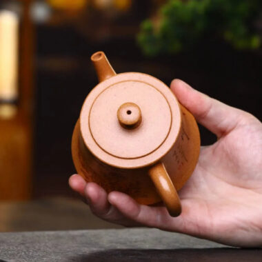 Full Handmade Yixing Zisha Teapot [Zhu Chu Pot] (Wucai Lao Duan Ni – 170ml)