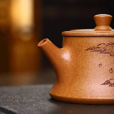 Full Handmade Yixing Zisha Teapot [Zhu Chu Pot] (Wucai Lao Duan Ni – 170ml)