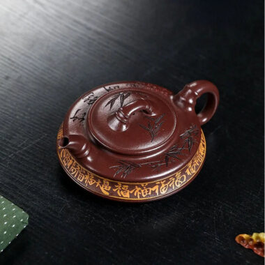 Full Handmade Yixing Zisha Teapot [Zhu Yun Baifu] (Zi Xue Sha – 380ml)