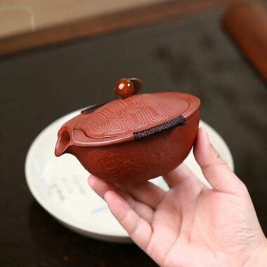 Handmade Yixing Zisha Hand-Grab Pot / Teapot [Wealthy] (Dahongpao – 150ml)