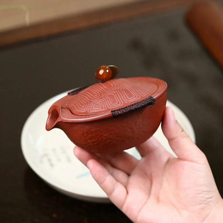 Handmade Yixing Zisha Hand-Grab Pot / Teapot [Wealthy] (Dahongpao – 150ml)