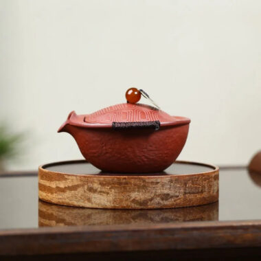 Handmade Yixing Zisha Hand-Grab Pot / Teapot [Wealthy] (Dahongpao – 150ml)