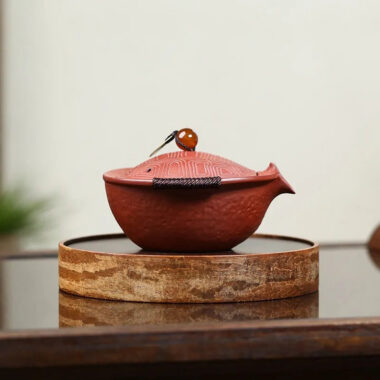 Handmade Yixing Zisha Hand-Grab Pot / Teapot [Wealthy] (Dahongpao – 150ml)